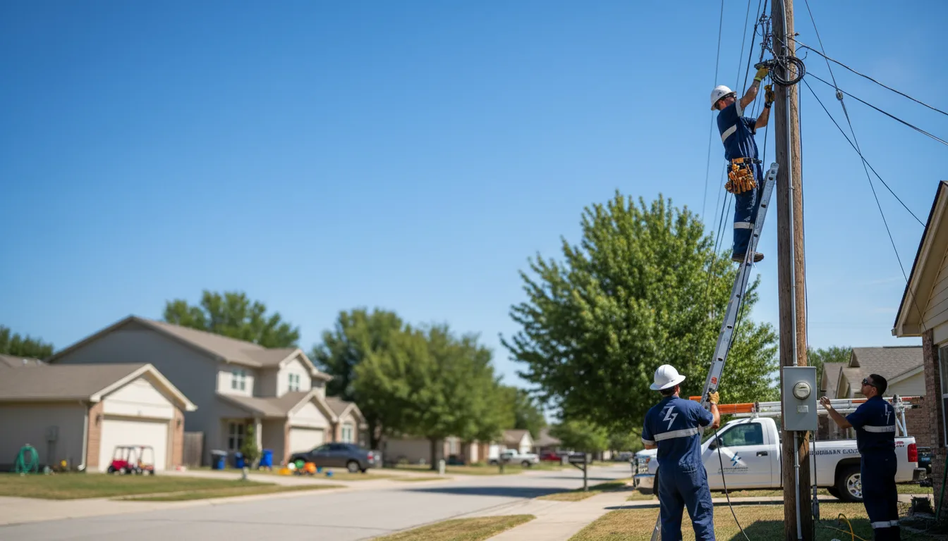 Residential electrician providing installation services in Rudolph, OH